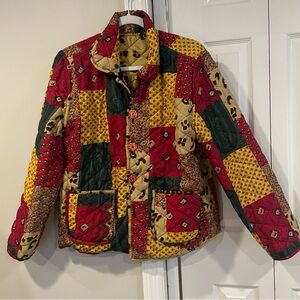 Indigo Moon reversible quilted jacket size M